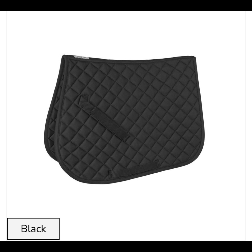 Dover Saddlery Black Pony Pad New